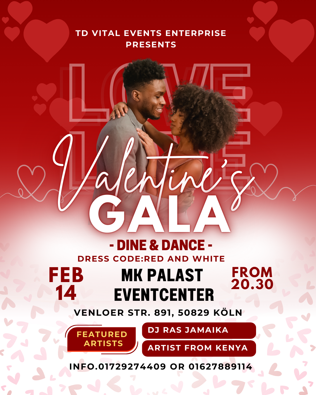 Instagram Vital Events - Valentines Day Poster